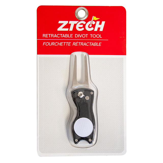 ZTech Metal Divot Tool w/ Magnetic Ball Marker - Silver